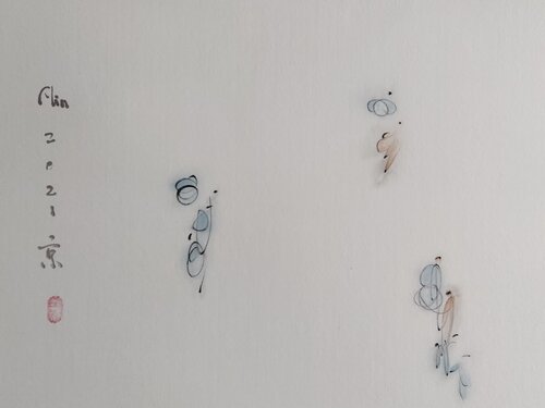 Why? I di Min Zou, Pittura in vendita su Singulart