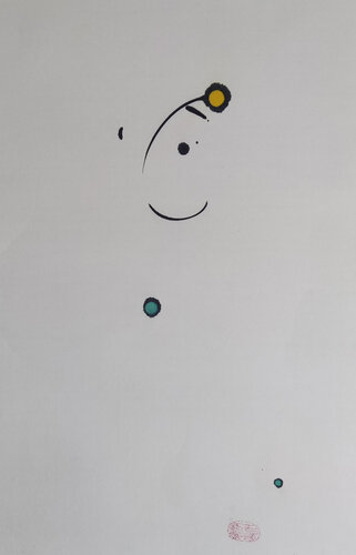 Flying in the vast universe by Min Zou, 회화 for Sale on Singulart