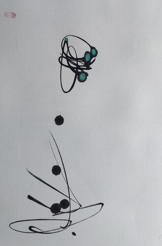 An elegant woman von Min Zou, Malerei kaufen auf Singulart