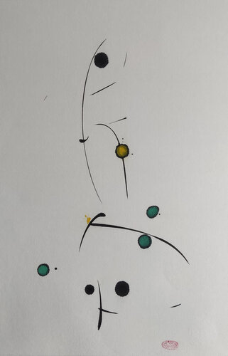 I am the world di Min Zou, Pittura in vendita su Singulart