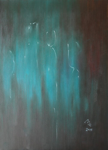 It is not easy to get a lifetime friend van Min Zou, Schilderij te koop op Singulart