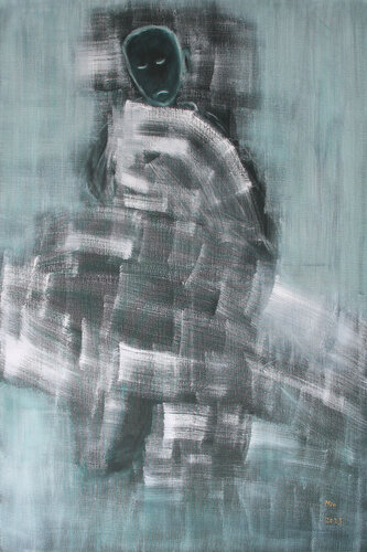 Suffering common people van Min Zou, Schilderij te koop op Singulart