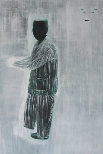 Doctor, don't be a fear in the eyes of the common people van Min Zou, Schilderij te koop op Singulart