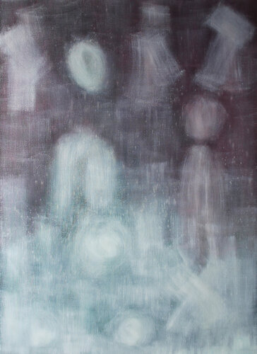 The little angels listen to me telling stories di Min Zou, Pittura in vendita su Singulart