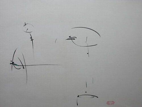 People from two worlds by Min Zou, 회화 for Sale on Singulart