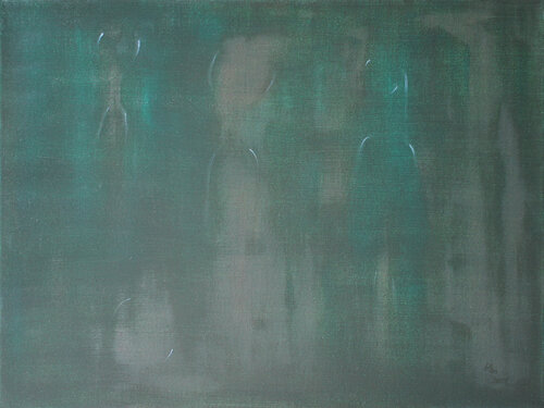 the process and the result di Min Zou, Pittura in vendita su Singulart