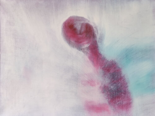 A person is a transceiver by Min Zou, Painting for Sale on Singulart