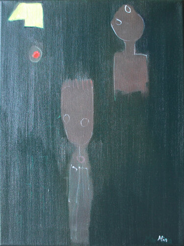 Arrogance is ignorance van Min Zou, Schilderij te koop op Singulart