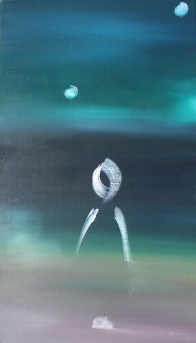 Light up the lamp in your heart van Min Zou, Schilderij te koop op Singulart