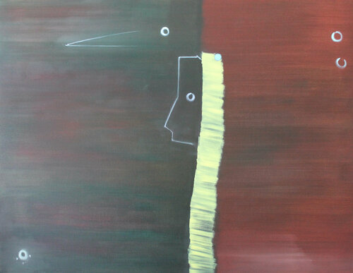 Quiet you, what are you thinking? van Min Zou, Schilderij te koop op Singulart