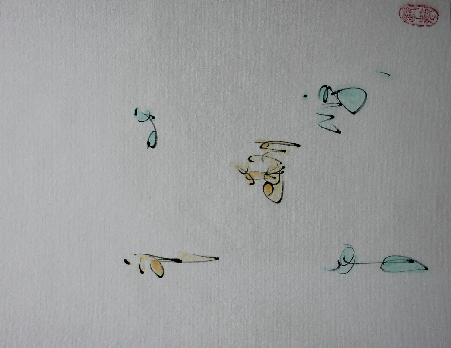 Inner world Min Zou Original painting for sale