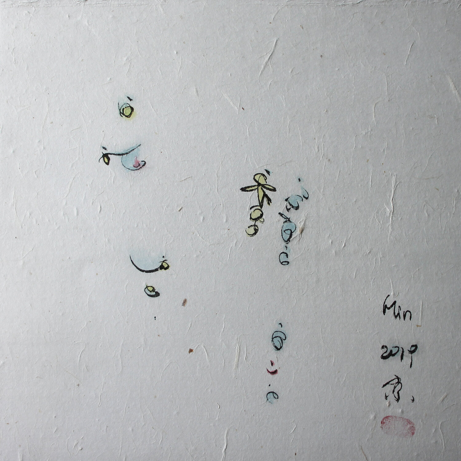 Inner world Min Zou Original painting for sale
