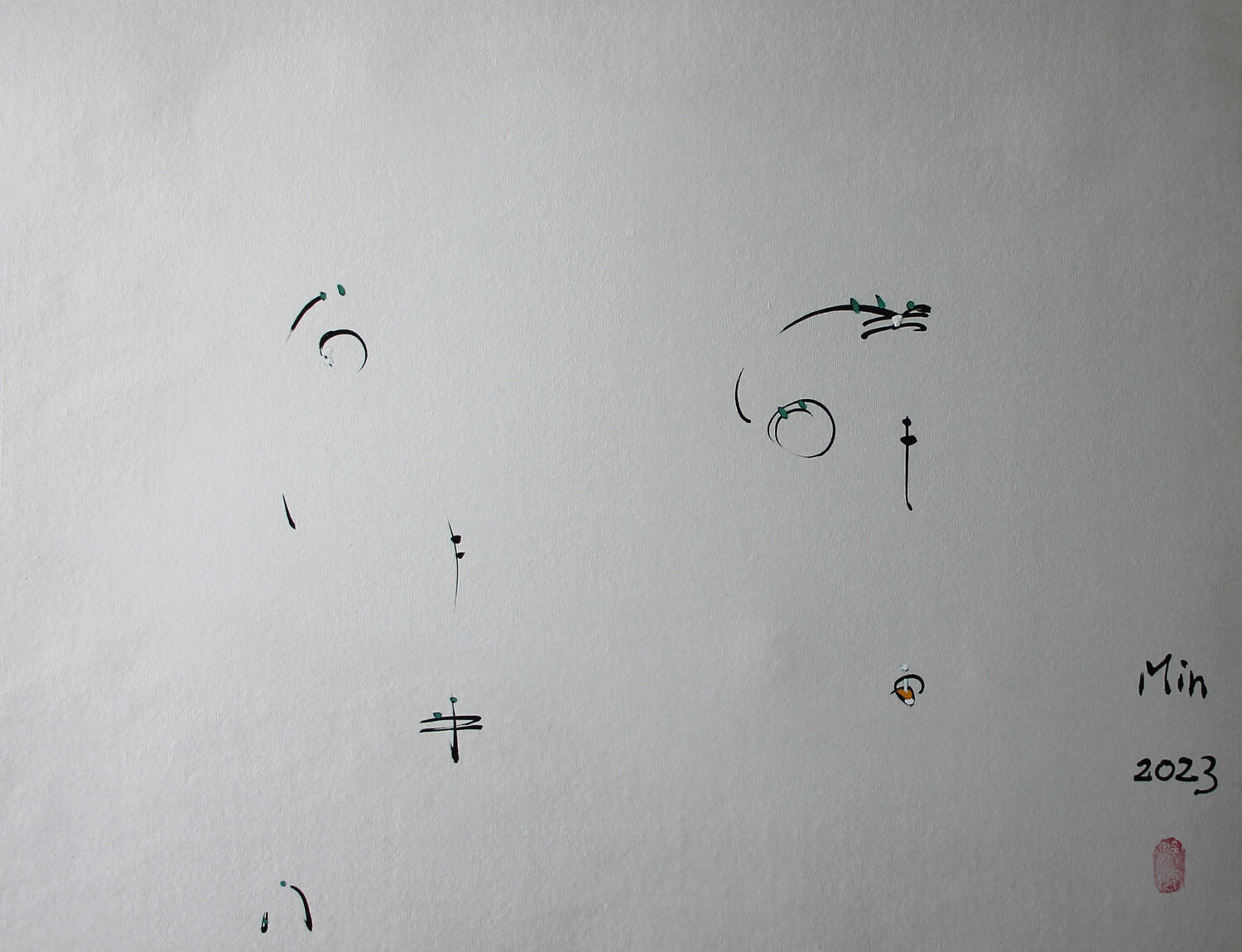 The artist Min Zou Dipinto originale in vendita