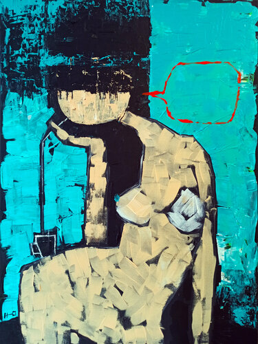 Espresso y burbuja di Eva Hidalgo, Pittura in vendita su Singulart