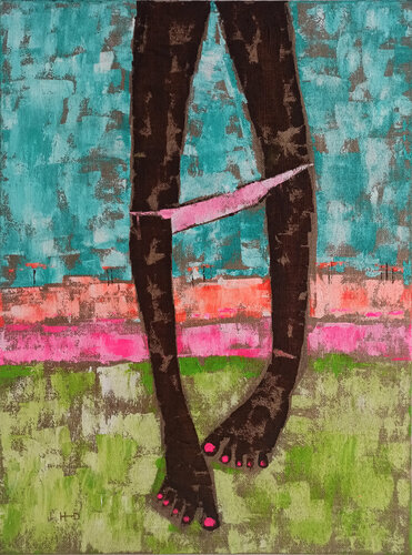 Pascuala en el campo 1/2 van Eva Hidalgo, Schilderij te koop op Singulart
