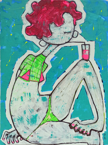 Waiting  for the summer di Eva Hidalgo, Pittura in vendita su Singulart