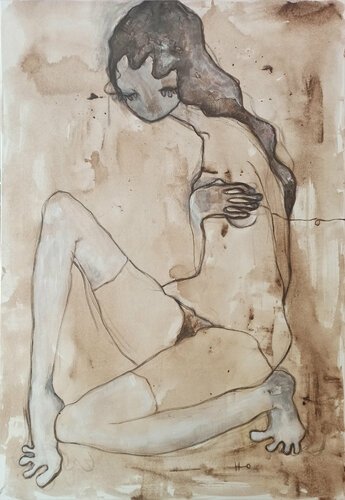 La première fois van Eva Hidalgo, Schilderij te koop op Singulart