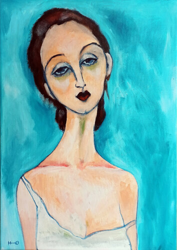 El clavel by Eva Hidalgo, 油畫 for Sale on Singulart