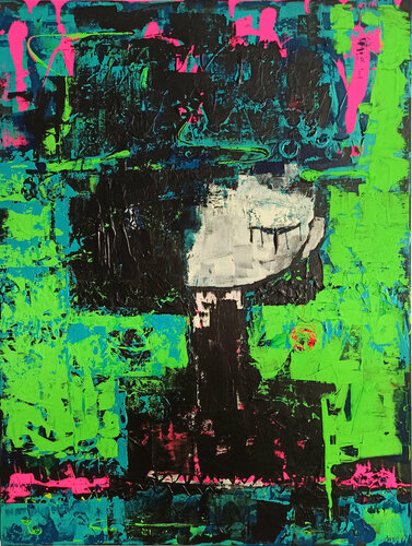 La chica de negro van Eva Hidalgo, Schilderij te koop op Singulart