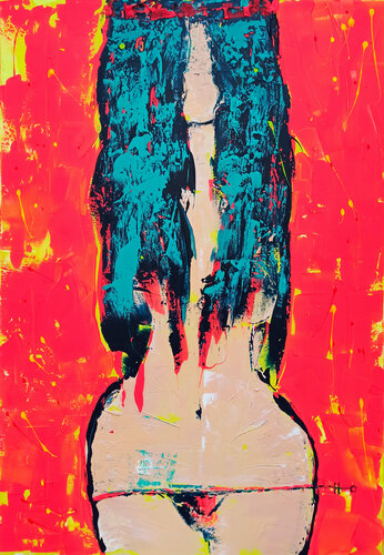 Heroína van Eva Hidalgo, Schilderij te koop op Singulart