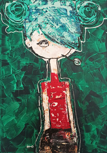 La Moños van Eva Hidalgo, Schilderij te koop op Singulart