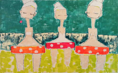 3 donetes van Eva Hidalgo, Schilderij te koop op Singulart