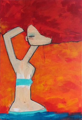 Azafrán par Eva Hidalgo, Peinture en vente sur Singulart