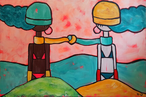 Unidas van Eva Hidalgo, Schilderij te koop op Singulart