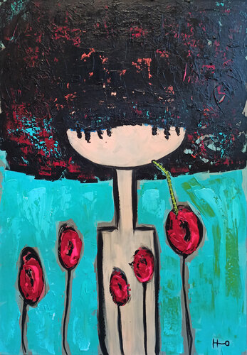 Nectar par Eva Hidalgo, Peinture en vente sur Singulart