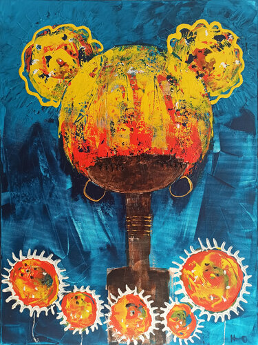 Madame Soleil par Eva Hidalgo, Peinture en vente sur Singulart