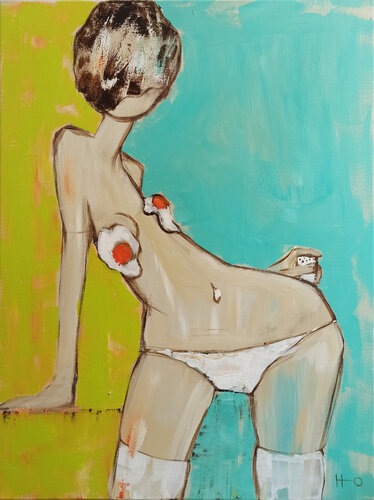 Gema de huevo by Eva Hidalgo, 회화 for Sale on Singulart