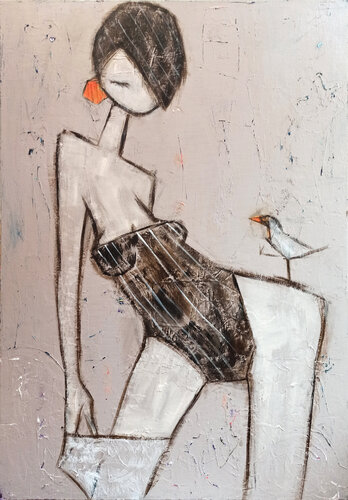 Eva y Ave di Eva Hidalgo, Pittura in vendita su Singulart