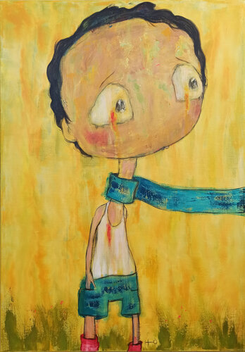 Corazón en extinción van Eva Hidalgo, Schilderij te koop op Singulart