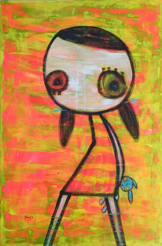 El conejo de la suerte by Eva Hidalgo, 油畫 for Sale on Singulart
