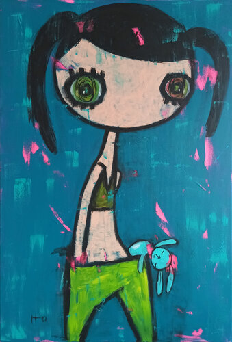 Conejo Felix van Eva Hidalgo, Schilderij te koop op Singulart