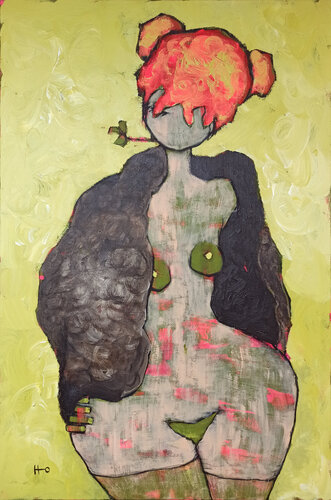 Que te quiero verde di Eva Hidalgo, Pittura in vendita su Singulart