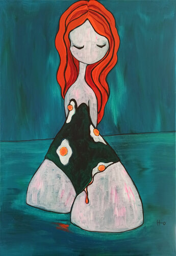 Entre Claras y Aguas van Eva Hidalgo, Schilderij te koop op Singulart