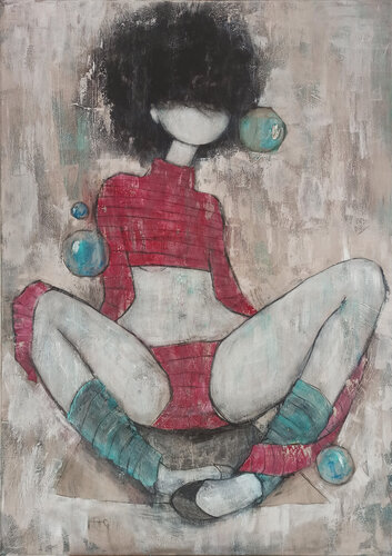 Mi burbuja di Eva Hidalgo, Pittura in vendita su Singulart