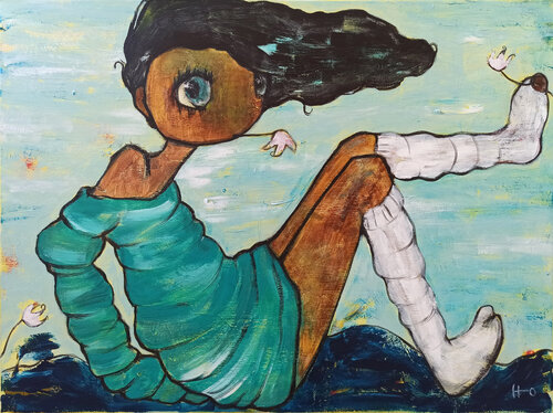 La caída di Eva Hidalgo, Pittura in vendita su Singulart