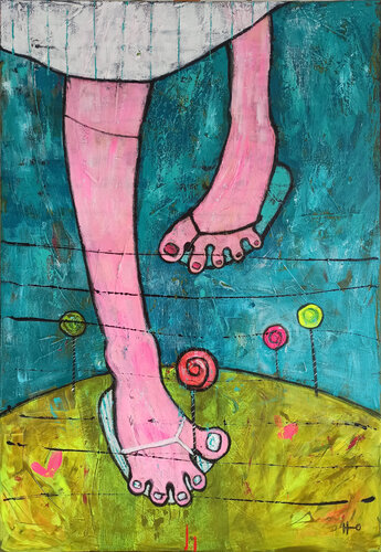 La barrera invisible van Eva Hidalgo, Schilderij te koop op Singulart