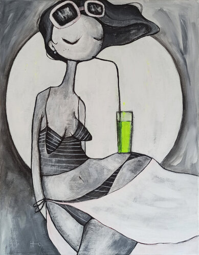 Fresquito neón von Eva Hidalgo, Malerei kaufen auf Singulart