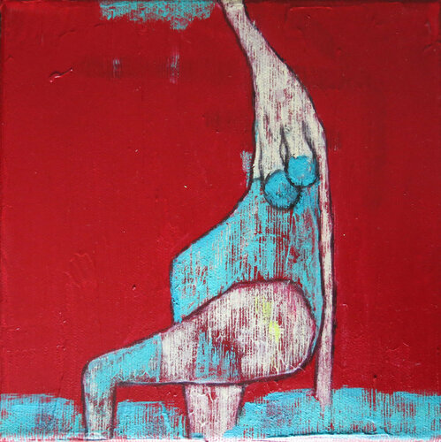 El baño de las Divas1 van Eva Hidalgo, Schilderij te koop op Singulart
