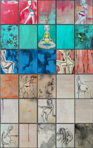 En casa Collage van Eva Hidalgo, Werk op papier te koop op Singulart