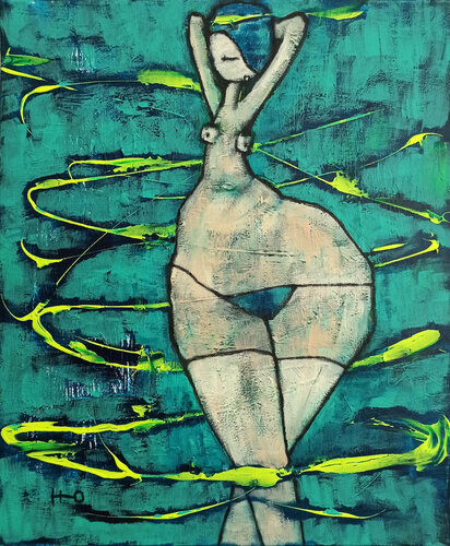 Tourbillon2 van Eva Hidalgo, Schilderij te koop op Singulart