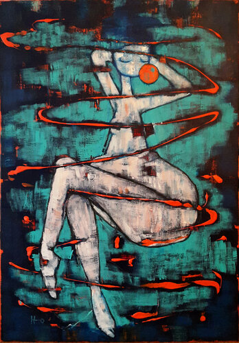 Tourbillon3 van Eva Hidalgo, Schilderij te koop op Singulart