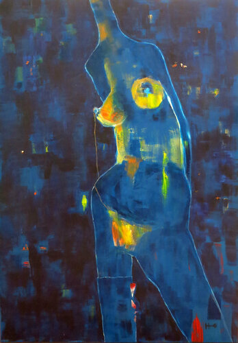 Vía Láctea van Eva Hidalgo, Schilderij te koop op Singulart