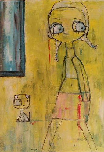 Poroto van Eva Hidalgo, Schilderij te koop op Singulart