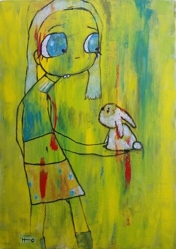 Coneja di Eva Hidalgo, Pittura in vendita su Singulart
