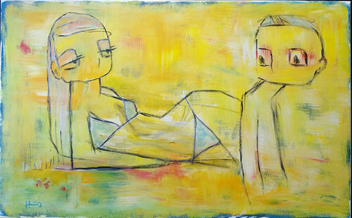 Corazón partío van Eva Hidalgo, Schilderij te koop op Singulart