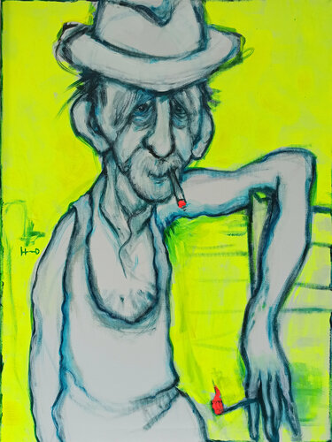 El Abuelo 4 di Eva Hidalgo, Pittura in vendita su Singulart